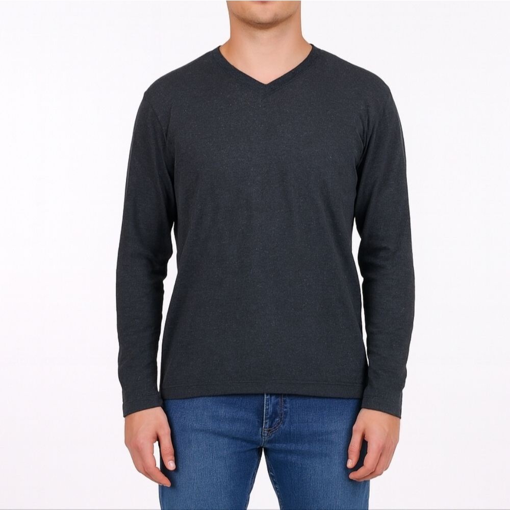 Grizzly Mountain Mens Grey Long Sleeve Size Xl Soft Outdoor Casual Everyday
